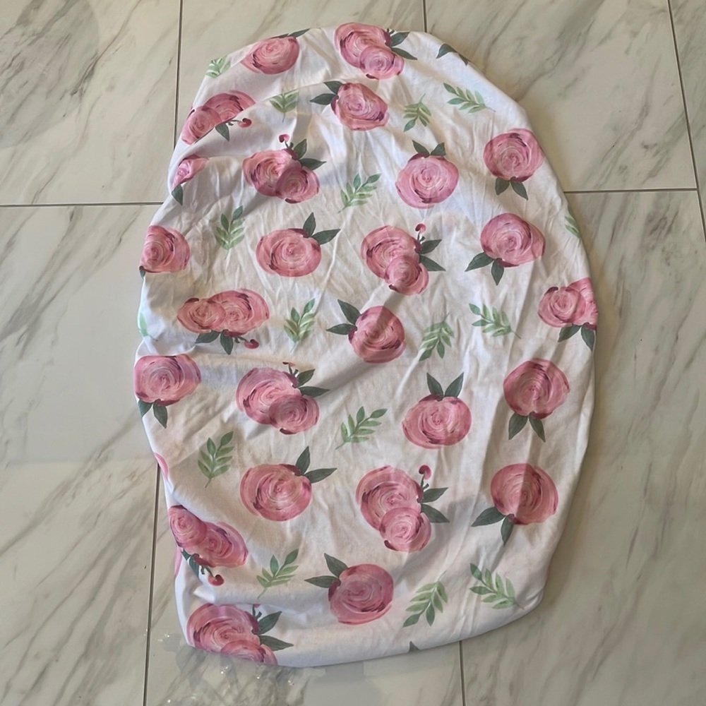 Copper Pearl Rose Changing Pad Cover